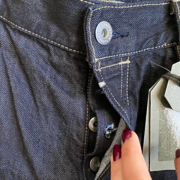 All Saints Denim Jeans dark blue pants NEW tapered - Picture 3 of 8